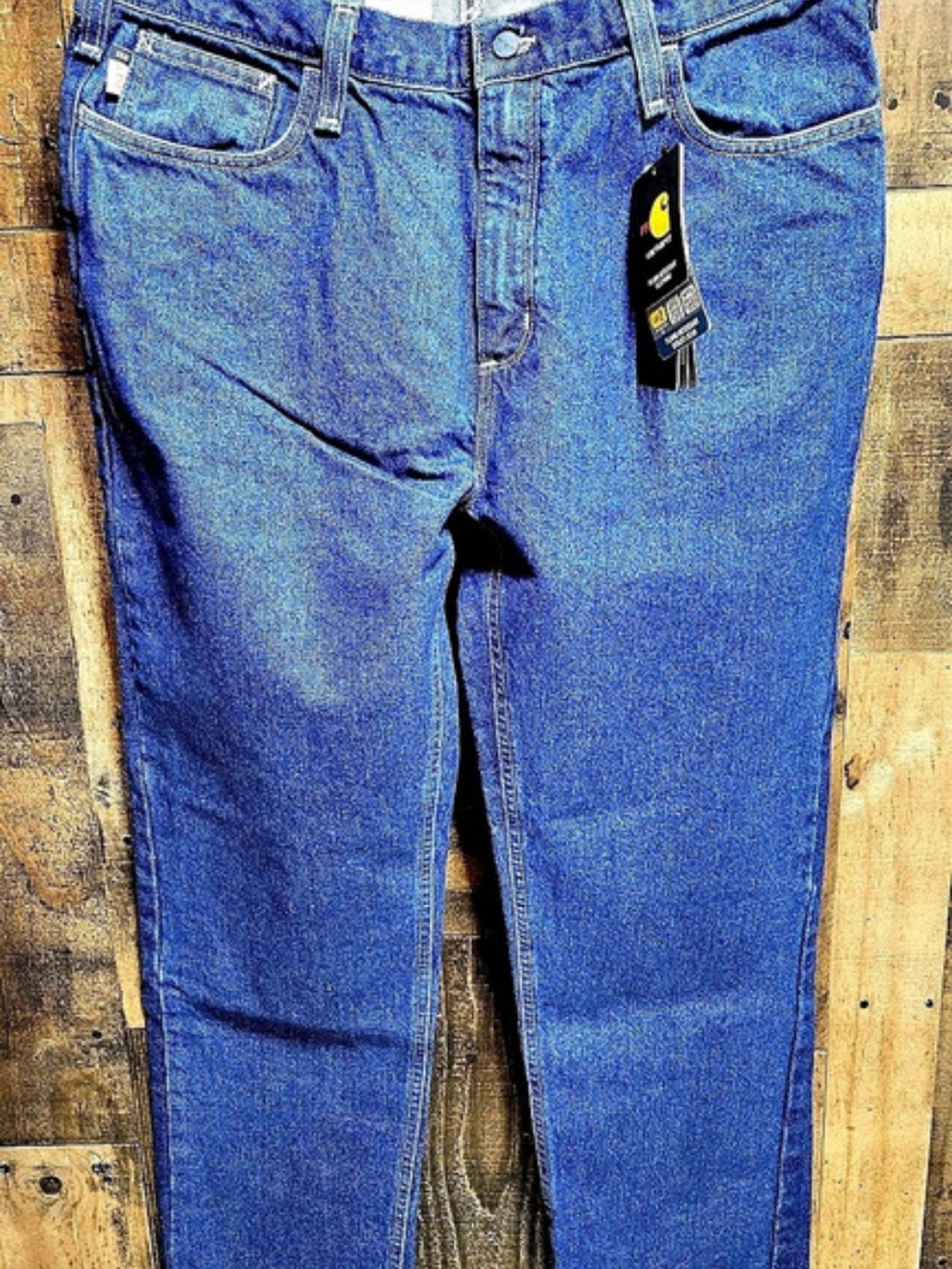 Carhartt Flame-Resistant Relaxed Fit Jean Blue Waist 38 Inseam 34